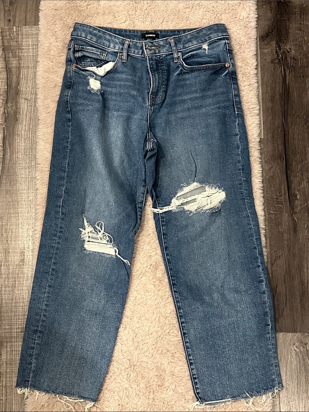 Express Distressed Blue Men’s Jeans